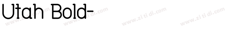 Utah Bold字体转换
